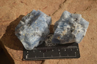 Natural New Sky Blue Calcite Specimens  x 24 From Spitzkop, Namibia