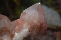 Natural Red Hematoid Quartz Specimens x 2 From Karoi, Zimbabwe