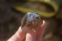 Polished Wispy Phantom Smokey Quartz Points x 12 From Madagascar