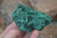 Natural Chatoyant Silky Malachite Specimens  x 6 From Kasompe, Congo - Toprock Gemstones and Minerals 