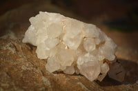 Natural Clear Quartz Crystal Clusters  x 12 From Madagascar