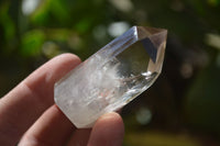 Polished Wispy Phantom Smokey Quartz Points x 12 From Madagascar