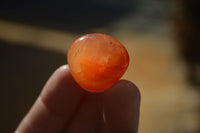 Polished Mini Carnelian Agate Tumble Stones x 71 From Madagascar