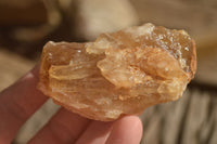 Natural Honey Aragonite Etched & Cobbed Pieces  x 12 From Namibia