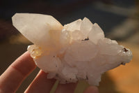 Natural Clear Quartz Crystal Clusters  x 12 From Madagascar