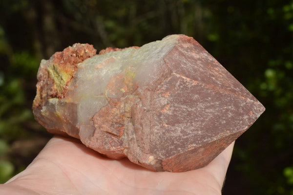 Natural Large Single Red Hematoid Quartz Crystals x 4 From Madagascar - TopRock