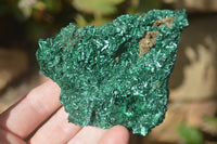 Natural Chatoyant Silky Malachite Specimens  x 6 From Kasompe, Congo - Toprock Gemstones and Minerals 