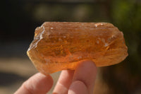 Natural Honey Aragonite Etched & Cobbed Pieces  x 12 From Namibia