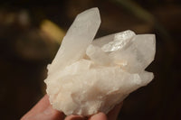 Natural Clear Quartz Crystal Clusters  x 12 From Madagascar