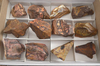 Natural Rough Nguni Jasper Cobbed Specimens  x 12 From Southern Africa