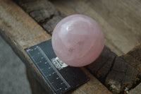 Polished Pink Rose Quartz Spheres  x 4 From Madagascar - Toprock Gemstones and Minerals 