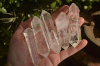 Polished Double Terminated Clear Quartz Points x 12 From Madagascar