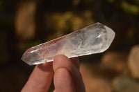 Polished Double Terminated Clear Quartz Points x 12 From Madagascar