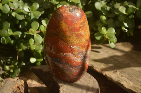 Polished  Red Jasper Standing Free Form  x 1 From Madagascar