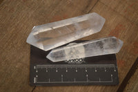 Polished Double Terminated Clear Quartz Points x 12 From Madagascar