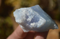 Natural Etched Blue Chalcedony Specimens  x 12 From Nsanje, Malawi