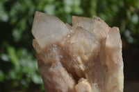 Natural Cascading White Phantom Smokey Quartz Clusters  x 2 From Luena, Congo - Toprock Gemstones and Minerals 