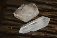 Polished Double Terminated Clear Quartz Points x 12 From Madagascar