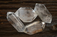 Polished Double Terminated Clear Quartz Points x 12 From Madagascar