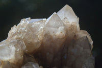 Natural Cascading White Phantom Smokey Quartz Clusters  x 2 From Luena, Congo - Toprock Gemstones and Minerals 