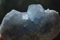 Natural Blue Celestite Crystal Specimens  x 4 From Sakoany, Madagascar - Toprock Gemstones and Minerals 