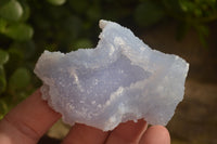 Natural Etched Blue Chalcedony Specimens  x 12 From Nsanje, Malawi