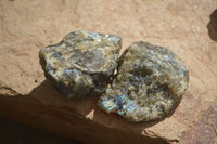 Natural Rough Labradorite Cobbed Specimens  x 35 From Tulear, Madagascar - Toprock Gemstones and Minerals 