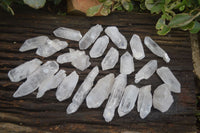 Natural Single Clear Quartz Crystals  x 35 From Mpika, Zambia - Toprock Gemstones and Minerals 