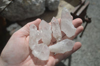 Natural Single Clear Quartz Crystals  x 35 From Mpika, Zambia - Toprock Gemstones and Minerals 