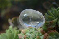 Polished Small Semi Optic Clear Quartz Galet / Palm Stones x 35 From Madagascar