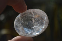 Polished Small Semi Optic Clear Quartz Galet / Palm Stones x 35 From Madagascar