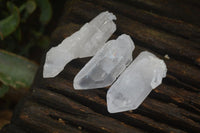 Natural Single Clear Quartz Crystals  x 35 From Mpika, Zambia - Toprock Gemstones and Minerals 