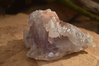 Natural Jacaranda Amethyst Clusters x 2 From Zambia