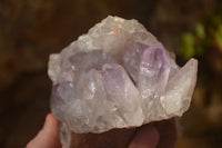 Natural Jacaranda Amethyst Clusters x 2 From Zambia