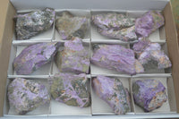 Natural Rough Stichtite & Serpentine Specimens  x 12 From Barberton, South Africa - Toprock Gemstones and Minerals 