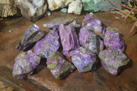 Natural Rough Stichtite & Serpentine Specimens  x 12 From Barberton, South Africa - Toprock Gemstones and Minerals 