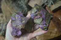 Natural Rough Stichtite & Serpentine Specimens  x 12 From Barberton, South Africa - Toprock Gemstones and Minerals 