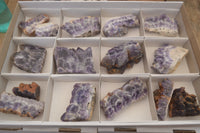 Polished Sliced Amethyst Crystal Plates x 15 From Zambia