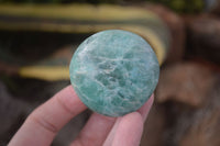 Polished Blue Amazonite Palm Stones  x 12 From Ambositra, Madagascar - Toprock Gemstones and Minerals 