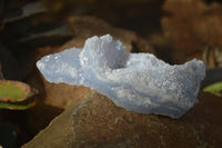 Natural Etched Blue Chalcedony Specimens  x 6 From Nsanje, Malawi