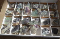 Natural Cobbed Watermelon Fluorite Specimens  x 24 From Uis, Namibia