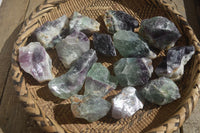 Natural Cobbed Watermelon Fluorite Specimens  x 24 From Uis, Namibia