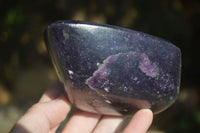 Polished Deep Purple Lepidolite Free Forms  x 2 From Ambatondrazaka, Madagascar - Toprock Gemstones and Minerals 