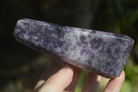 Polished Deep Purple Lepidolite Free Forms  x 2 From Ambatondrazaka, Madagascar - Toprock Gemstones and Minerals 