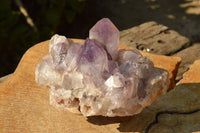 Natural Pale Jacaranda Amethyst Quartz Clusters x 2 From Mumbwe, Zambia - TopRock