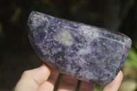 Polished Deep Purple Lepidolite Free Forms  x 2 From Ambatondrazaka, Madagascar - Toprock Gemstones and Minerals 