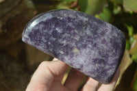 Polished Deep Purple Lepidolite Free Forms  x 2 From Ambatondrazaka, Madagascar - Toprock Gemstones and Minerals 