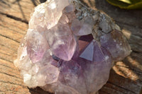 Natural Pale Jacaranda Amethyst Quartz Clusters x 2 From Mumbwe, Zambia - TopRock