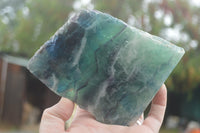 Polished One Side Polished Watermelon Fluorite Slabs x 2 From Namibia - TopRock