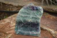 Polished One Side Polished Watermelon Fluorite Slabs x 2 From Namibia - TopRock